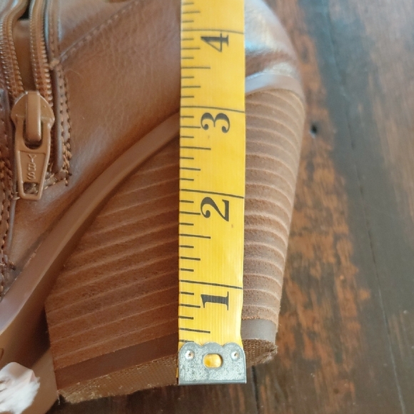 Cato Women's Tan Studded Heeled Boots - Picture 16 of 16